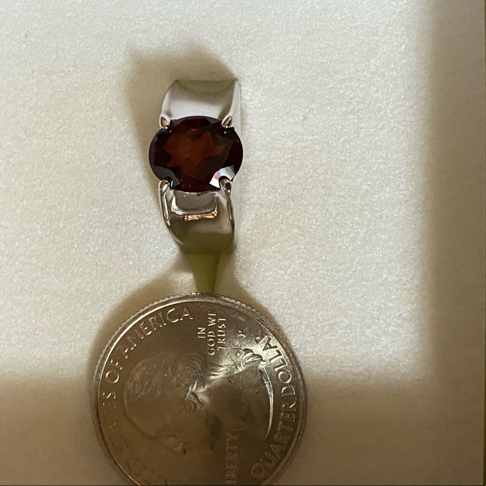 NWOT VERMELHO GARNET STERLING RING - Picture 6 of 9